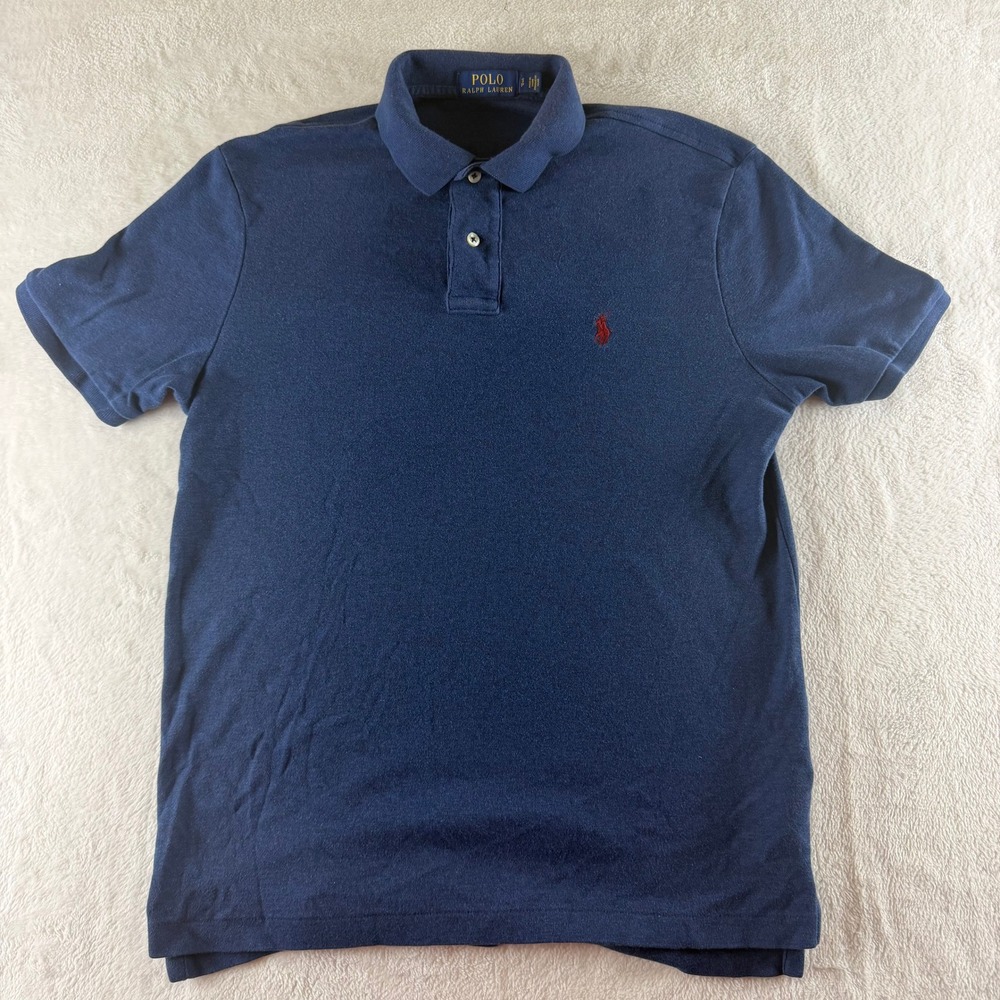 Polo Ralph Lauren Polo Shirt Short Sleeve Navy Blue Mens Size Small Pony Logo